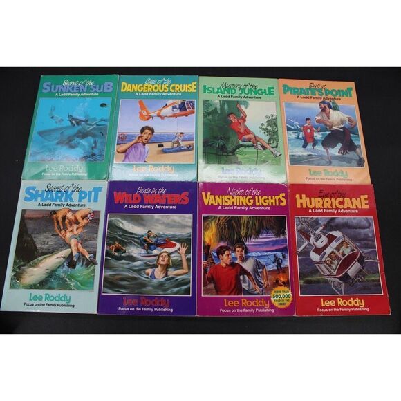Lot of 8 Ladd Family Adventure Books by Lee Roddy